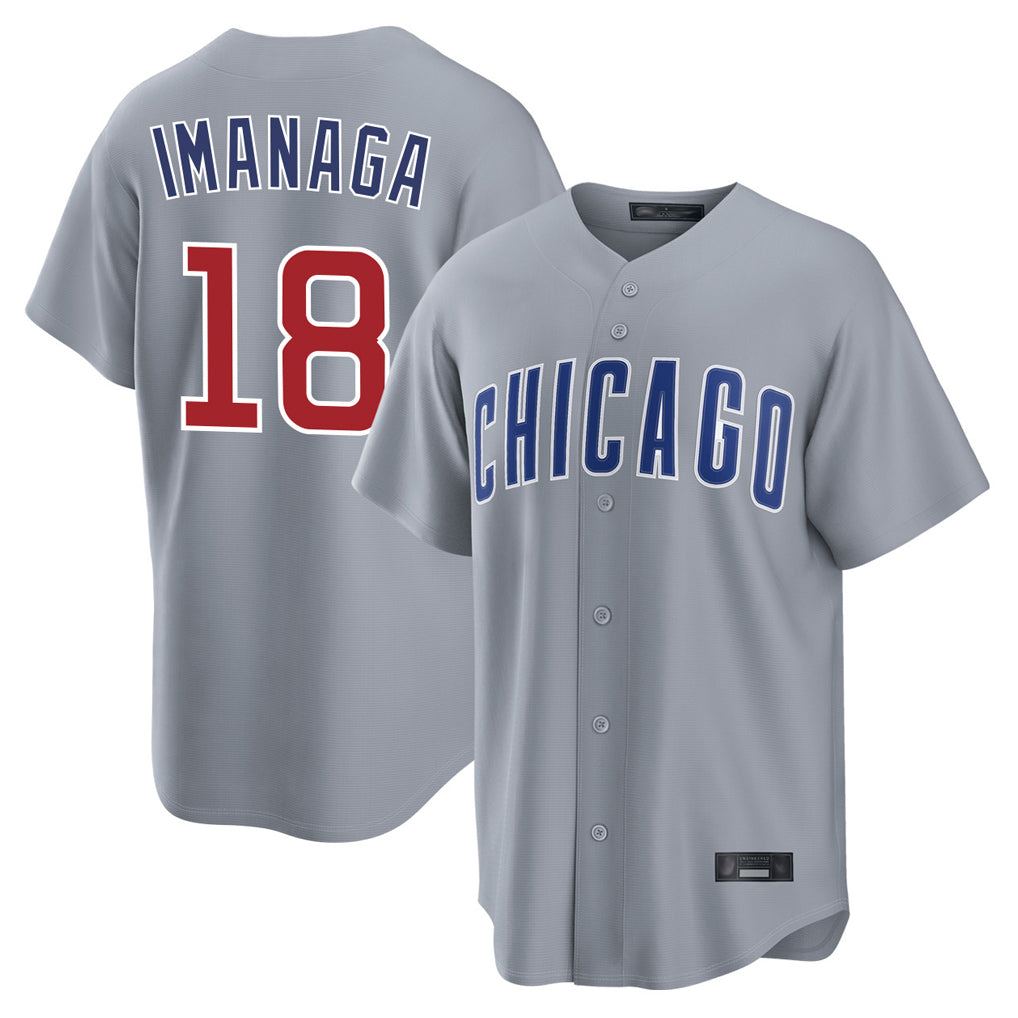 Chicago Cubs #18 Shota Imanaga Player Gray CONTON Home Game Stitched Jerseys