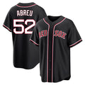 Boston Red Sox #52 Wilyer Abreu Player Black CONTON Out Home Game Stitched Jerseys