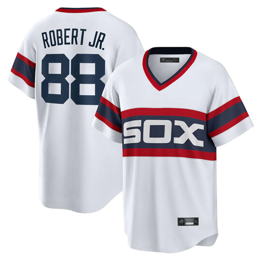 Chicago White Sox #88 Luis Robert Jr Player White CONTON T-shirt Home Game Stitched Jerseys