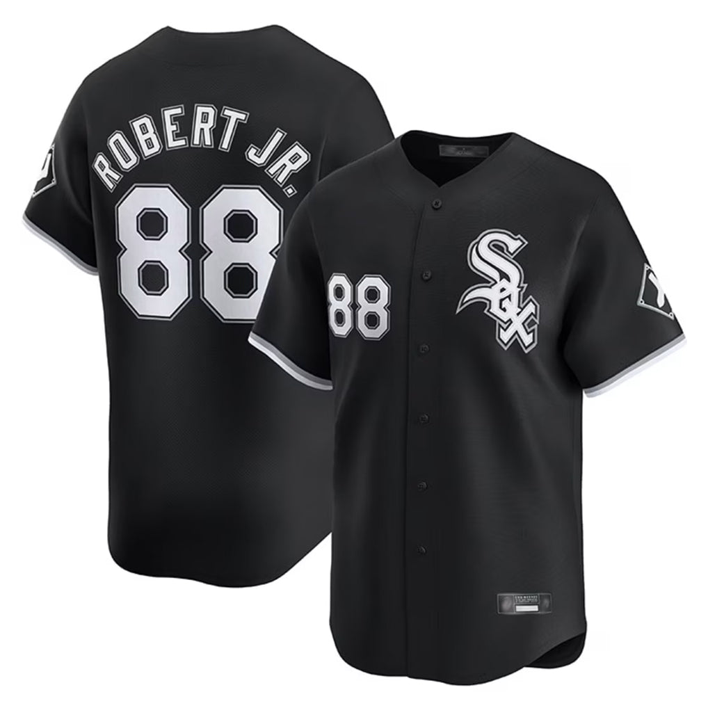 Chicago White Sox #88 Luis Robert Jr Player Black CONTON Limited Home Stitched Jerseys