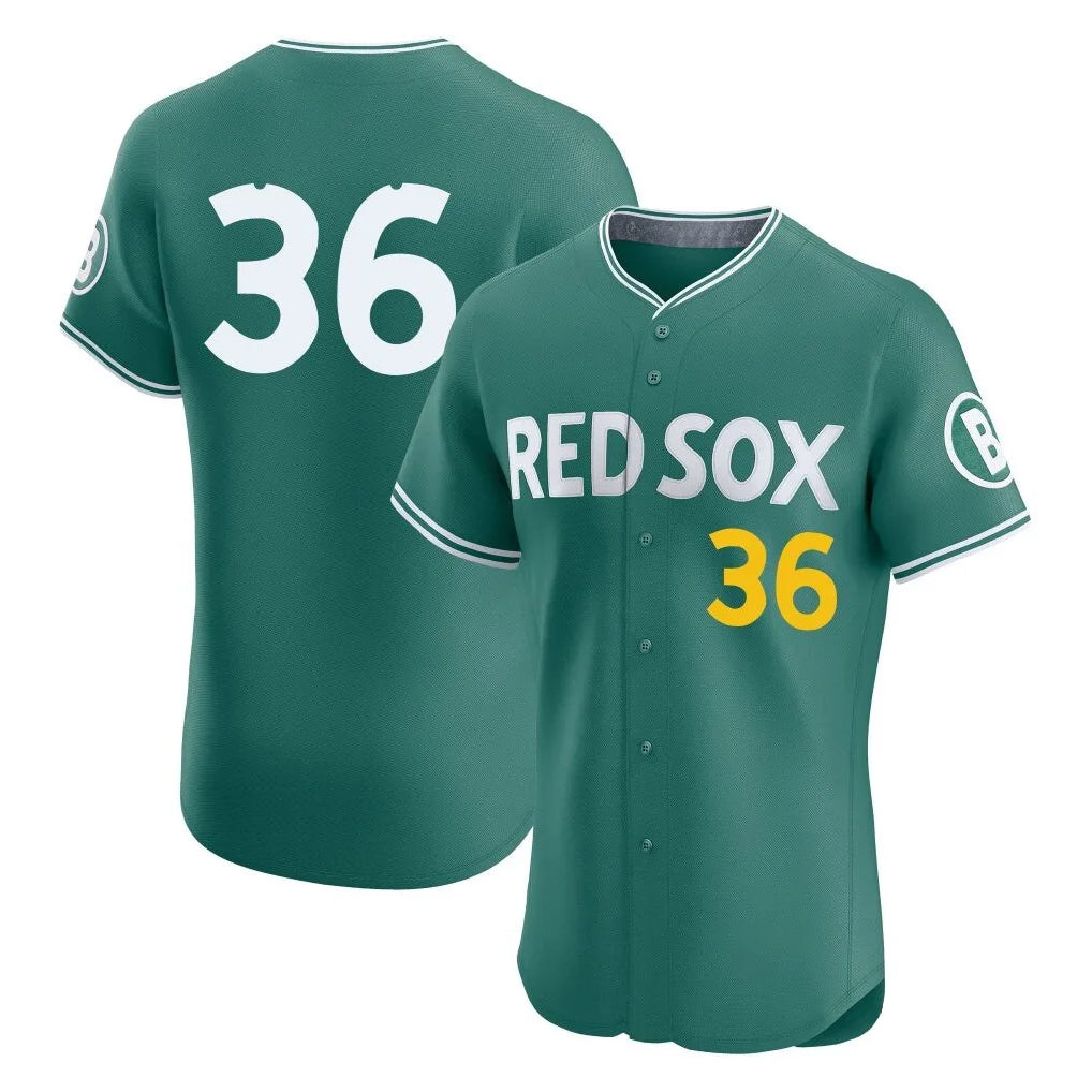 Boston Red Sox #36 Triston Casas Player Green CONTON City Connect Limited Elite Home Game Stitched Jerseys1