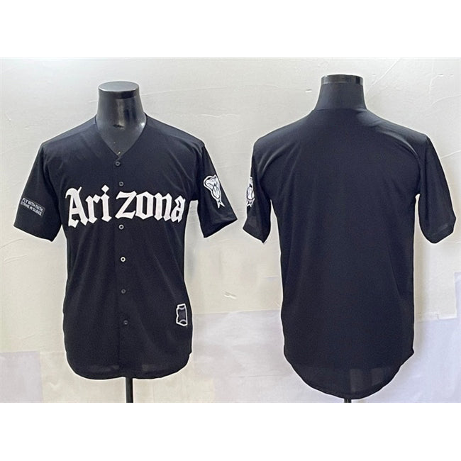 Arizona Diamondbacks Blank Black CONTON 'Gothic Desert Fang Edition' Vapor Premier Limited Stitched Jersey