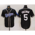 Los Angeles Dodgers #5 Freddie Freeman Black CONTON Cool Base With Patch Stitched Jersey