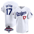 Los Angeles Dodgers #17 Shohei Ohtani White CONTON 2024 World Series Champions Home Limited Stitched Jersey