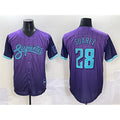 Arizona Diamondbacks #28 Eugenio Su¨¢rez Purple CONTON 2025 City Connect Limited Stitched Jersey