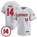 Cincinnati Reds #14 Pete Rose Player Gray CONTON Vapor Premier Limited Home Stitched Jerseys