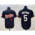Los Angeles Dodgers #5 Freddie Freeman Black CONTON Mexico Limited Stitched Jersey