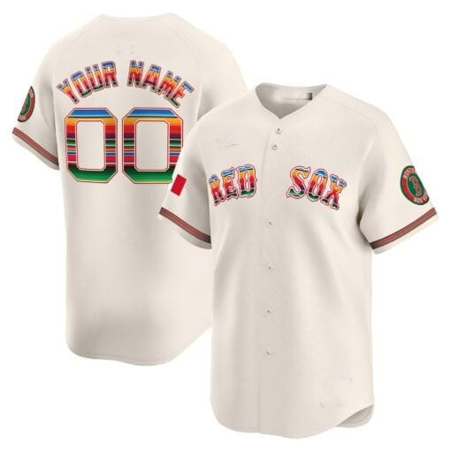 Custom Boston Red Sox Mexico Vapor Premier Limited Jersey ¨C Cream CONTON