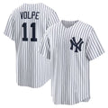 New York Yankees #11 Anthony Volpe White CONTON Home Replica Player Jersey