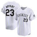 Colorado Rockies #23 Kris Bryant White-Purple CONTON Replica Player Jersey