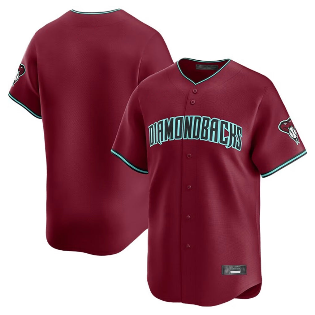 Arizona Diamondbacks Red CONTON Limited Home Game Blank Player Stitched Jerseys