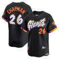 San Francisco Giants #26 Matt Chapman Black CONTON Anthracite 2025 City Connect Limited Jersey