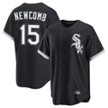 Chicago White Sox #15 Sean Newcomb Player Black CONTON Home Game Stitched Jerseys