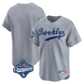 Los Angeles Dodgers Blank Player Gray CONTON Game Limited Home World Series Meet Stitched Jerseys