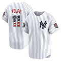 New York Yankees #11 Anthony Volpe White CONTON USA 250 Fourth of July Limited Stitched Jersey