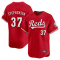 Cincinnati Reds #37 Tyler Stephenson Player Red CONTON Home Limited Stitched Jerseys