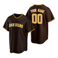 Custom San Diego Padres Brown CONTON 2020 Stitched Cool Base Road Jersey