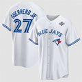 Toronto Blue Jays #27 Vladimir Guerrero Jr. White CONTON 2025 World Series Home Cool Base Stitched Jersey