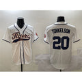 Detroit Tigers #20 Spencer Torkelson White CONTON With Patch Cool Base Stitched Jersey