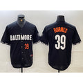 Baltimore Orioles #39 Corbin Burnes Number Black CONTON 2023 City Connect Cool Base Stitched Jersey 2