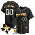 Custom Houston Astros Houston Rodeo Patch Vapor Premier Limited Jersey ¨C All Stitched-Black CONTON