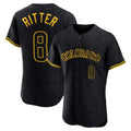 Colorado Rockies #8 Ryan Ritter Player Black CONTON Snake Skin City Limited Elite Home Stitched Jerseys