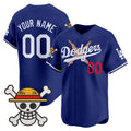 Custom Los Angeles Dodgers x One Piece Royal CONTON Vapor Premier Limited Jersey - Stitched