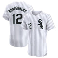 Chicago White Sox #12 Colson Montgomery Player White CONTON Stripe Limited Elite Home Stitched Jerseys