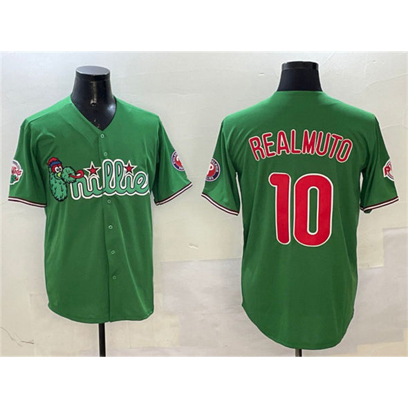 Philadelphia Phillies #10 J.T. Realmuto Green CONTON Phanatic Limited Stitched Jersey