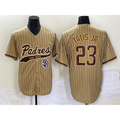 San Diego Padres #23 Fernando Tatis Jr Tan CONTON NEW 2023 Cool Base Stitched Jersey 2