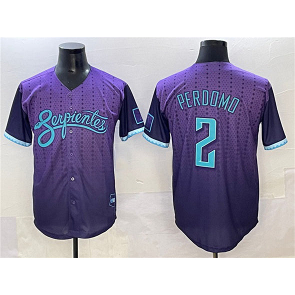 Arizona Diamondbacks #2 Geraldo Perdomo Purple CONTON 2025 City Connect Limited Stitched Jersey