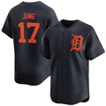 Detroit Tigers #17 Jace Jung Black CONTON 2024 Alternate Limited Stitched Jersey