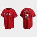 Texas Rangers #2 Marcus Semien Red CONTON Cool Base Stitched Jersey