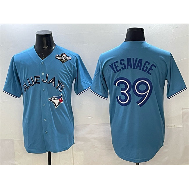 Toronto Blue Jays #39 Trey Yesavage Blue CONTON 2025 World Series Home Cool Base Stitched Jersey