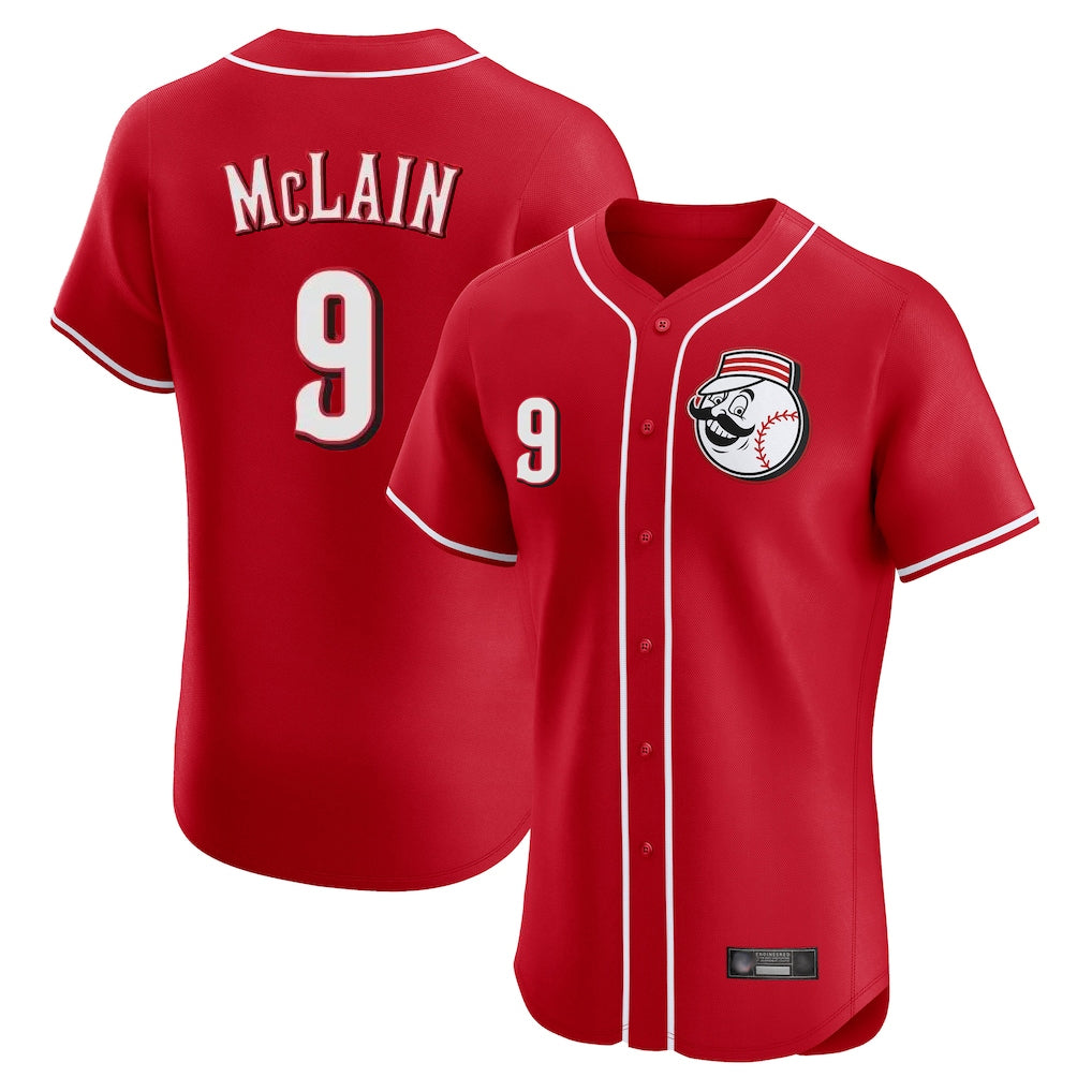Cincinnati Reds #9 Matt McLain Player Red CONTON Limited Elite Home Game Stitched Jerseys