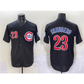 Chicago Cubs #23 Ryne Sandberg Black CONTON Limited Stitched Jersey
