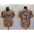 San Diego Padres #3 Jackson Merrill Camo CONTON With PS Patch Cool Base Stitched Jersey