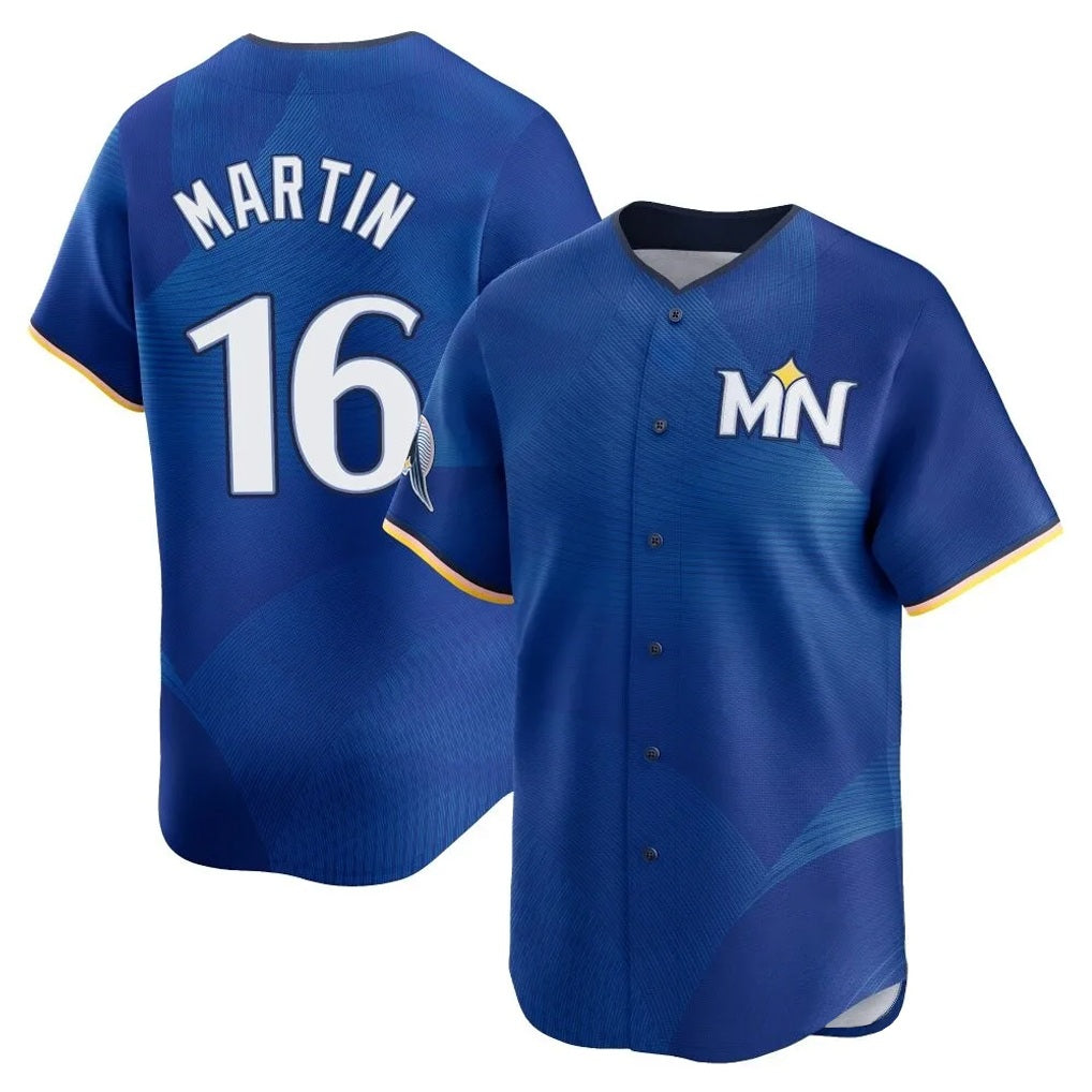Minnesota Twins #16 Austin Martin Player Royal CONTONCity Connect Limited Home Stitched Jerseys
