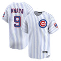 Chicago Cubs #9 Miguel Amaya Player White CONTON Limited Home Game Stitched Jerseys