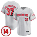 Cincinnati Reds #37 Tyler Stephenson Player Gray CONTON Vapor Premier Limited Home Stitched Jerseys