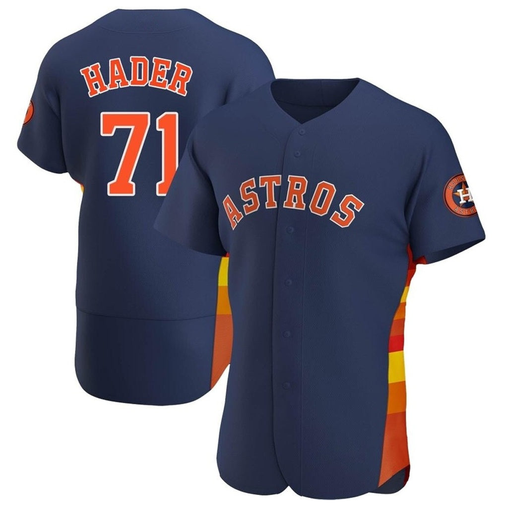 Houston Astros #71 Josh Hader Player Navy CONTON Limited Elite Home Stitched Jerseys