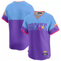 Colorado Rockies Blank Player Purple-Light Blue CONTON City Connect Limited Home T-shirt Stitched Jerseys
