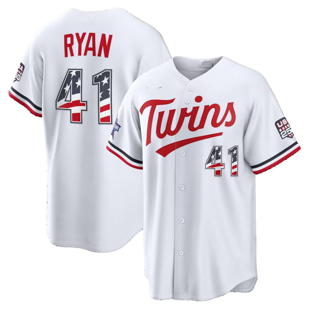 Minnesota Twins #41 Joe Ryan 2026 All-Star Edition Stars & Stripes White CONTONStadium Jersey
