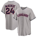 Cleveland Guardians #24 Triston McKenzie Player Gray CONTON Game Home Stitched Jerseys