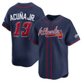 Atlanta Braves #13 Ronald Acuna Jr Navy CONTON 2025 Speedway Classic Alternate Limited Stitched Jersey