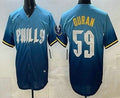 Philadelphia Phillies #59 Jhoan Duran Blue CONTON 2024 City Cool Base Jersey