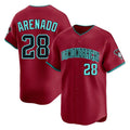 Arizona Diamondbacks #28 Nolan Arenado Player Red CONTON Limited Home Game Stitched Jerseys