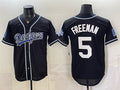 Los Angeles Dodgers #5 Freddie Freeman B2B Champs 2026 Black CONTON Out Style Vapor Limited Stitched Jersey