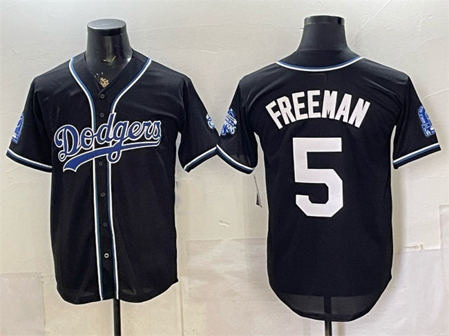 Los Angeles Dodgers #5 Freddie Freeman B2B Champs 2026 Black CONTON Out Style Vapor Limited Stitched Jersey