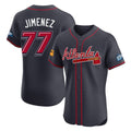 Atlanta Braves #77 Joe Jimenez Player Navy CONTON 2025 Speedway Classic Limited Elite Home Game Stitched Jerseys
